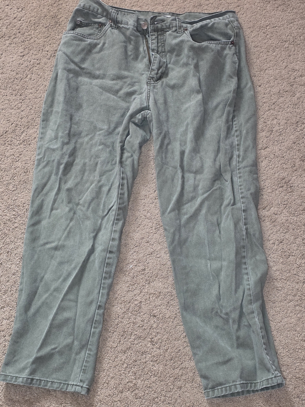 bill blass Olive Green Women’s Boot Cut Jeans